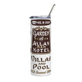 Vintage Garden of Allah Hotel 20oz Stainless Steel Tumbler