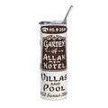 Vintage Garden of Allah Hotel 20oz Stainless Steel Tumbler