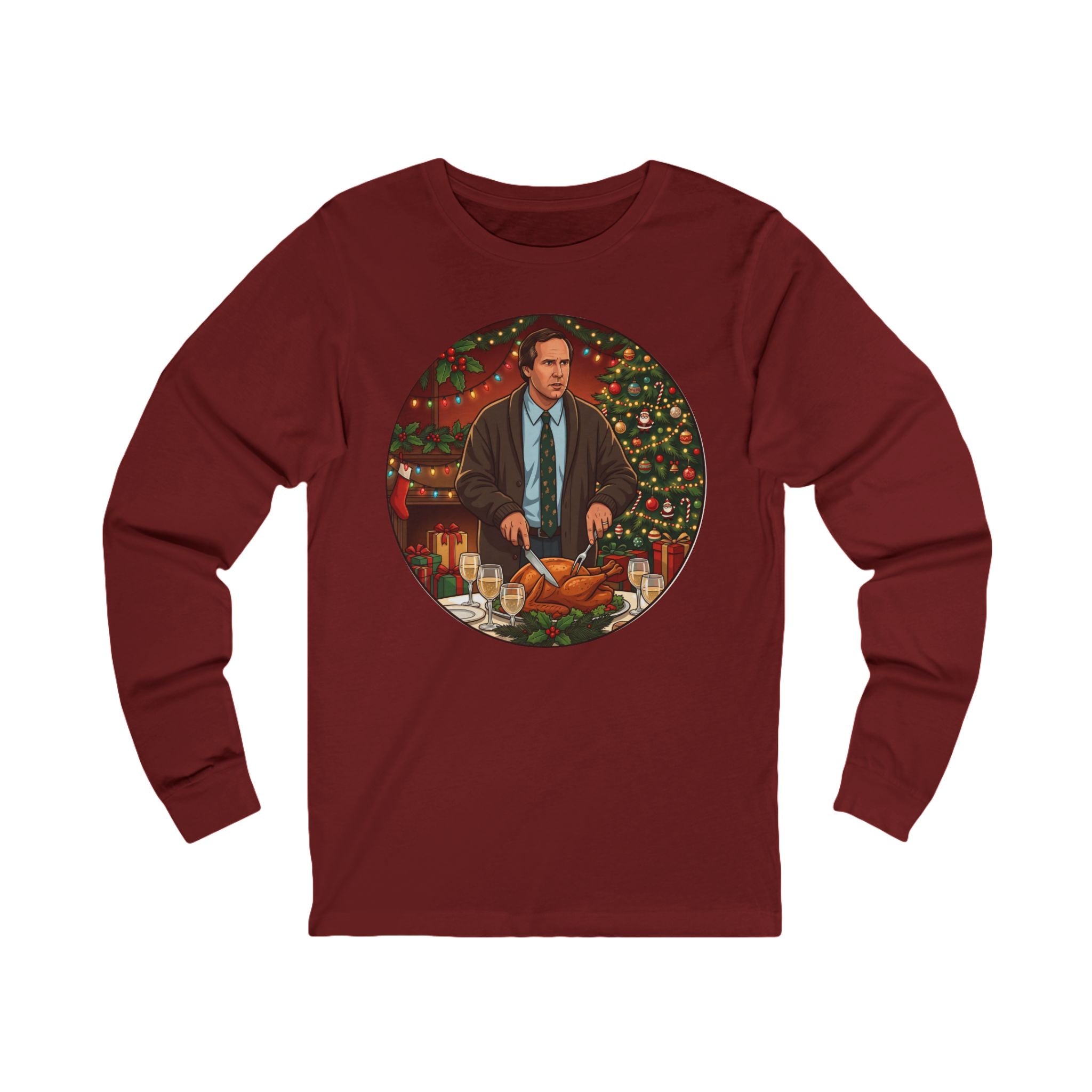 Unisex 'A Very Big Treat' Christmas Graphic Cotton Long Sleeve T-Shirt