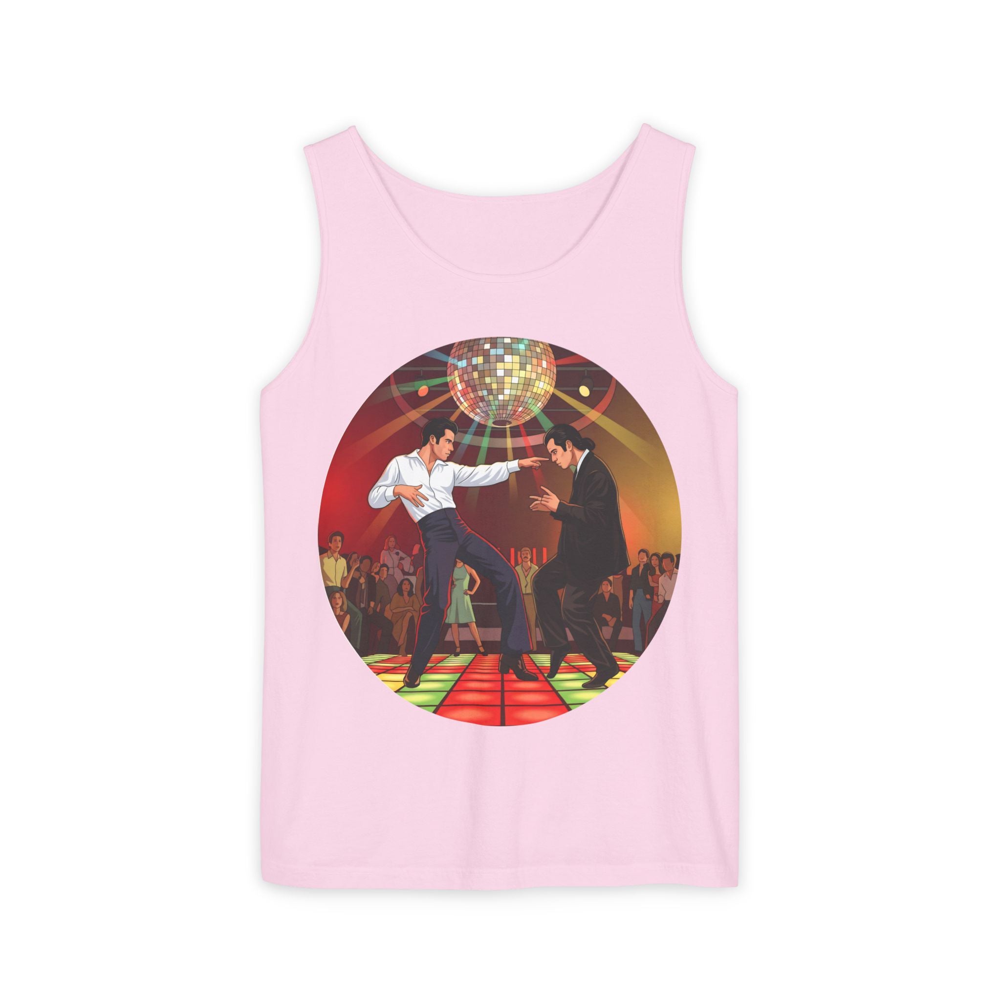 Unisex 'Dancing Together' Cottton Tank Top
