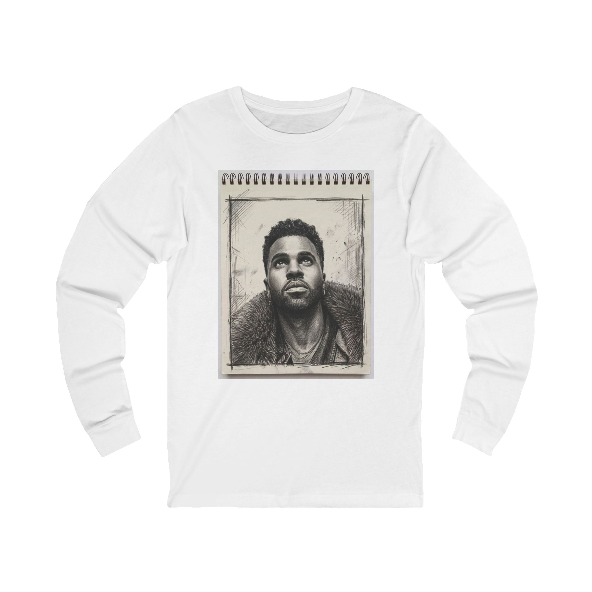 Unisex "J.D." Sketchbook Long Sleeve Tee