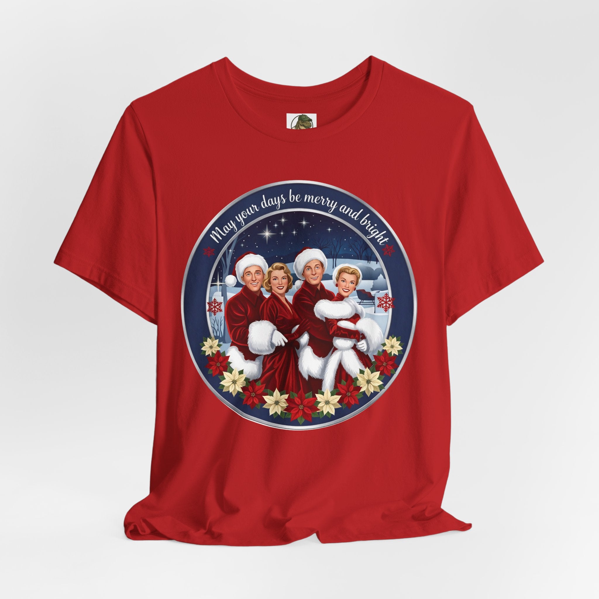 Vintage 'Merry and Bright' Christmas T-Shirt