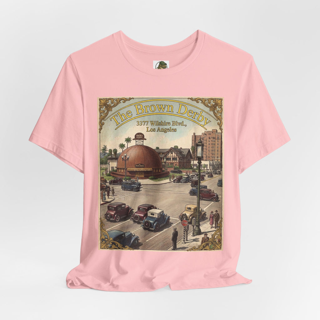 Vintage Brown Derby Restaurant Tee — Retro Restaurant Poster