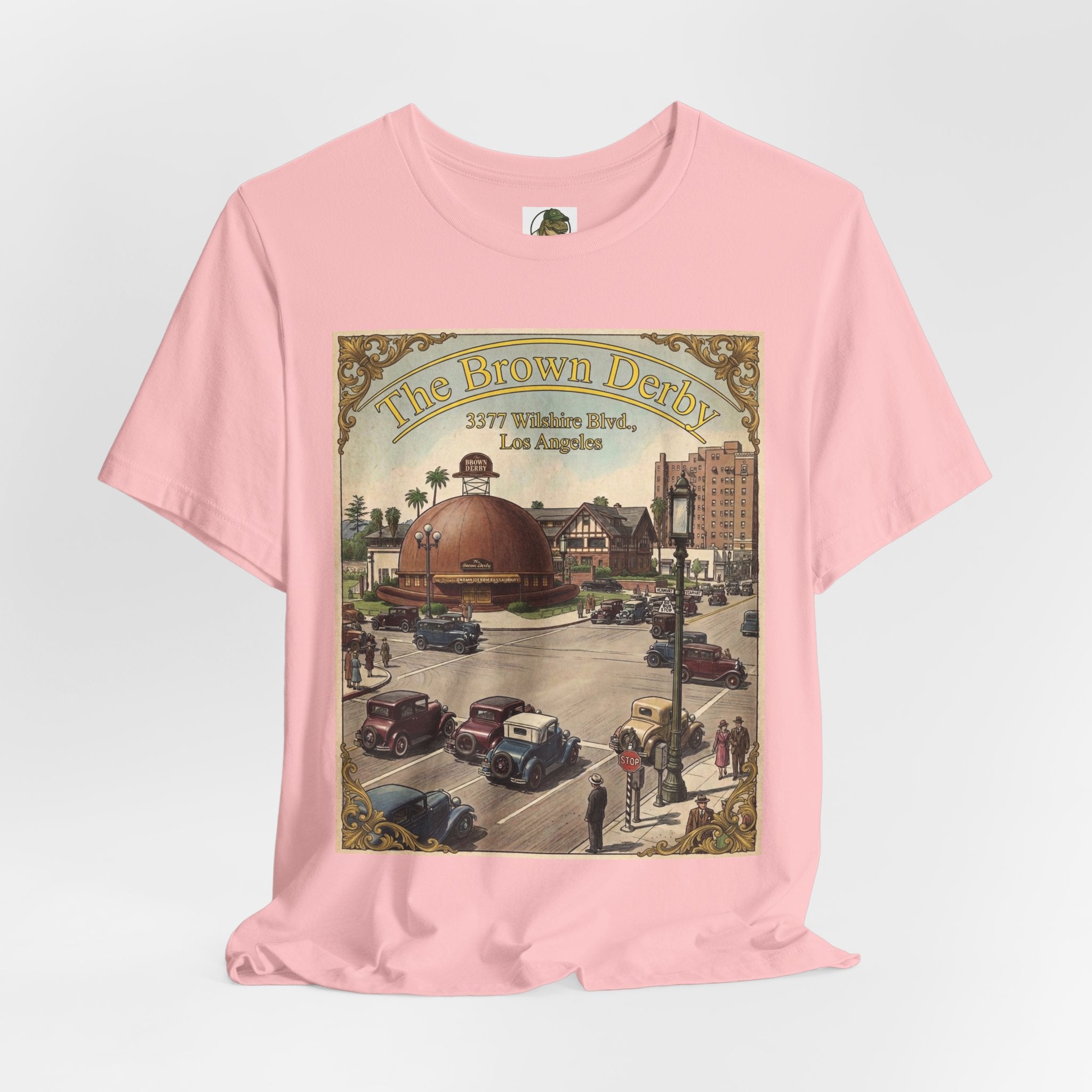 Vintage Brown Derby Restaurant Tee — Retro Restaurant Poster