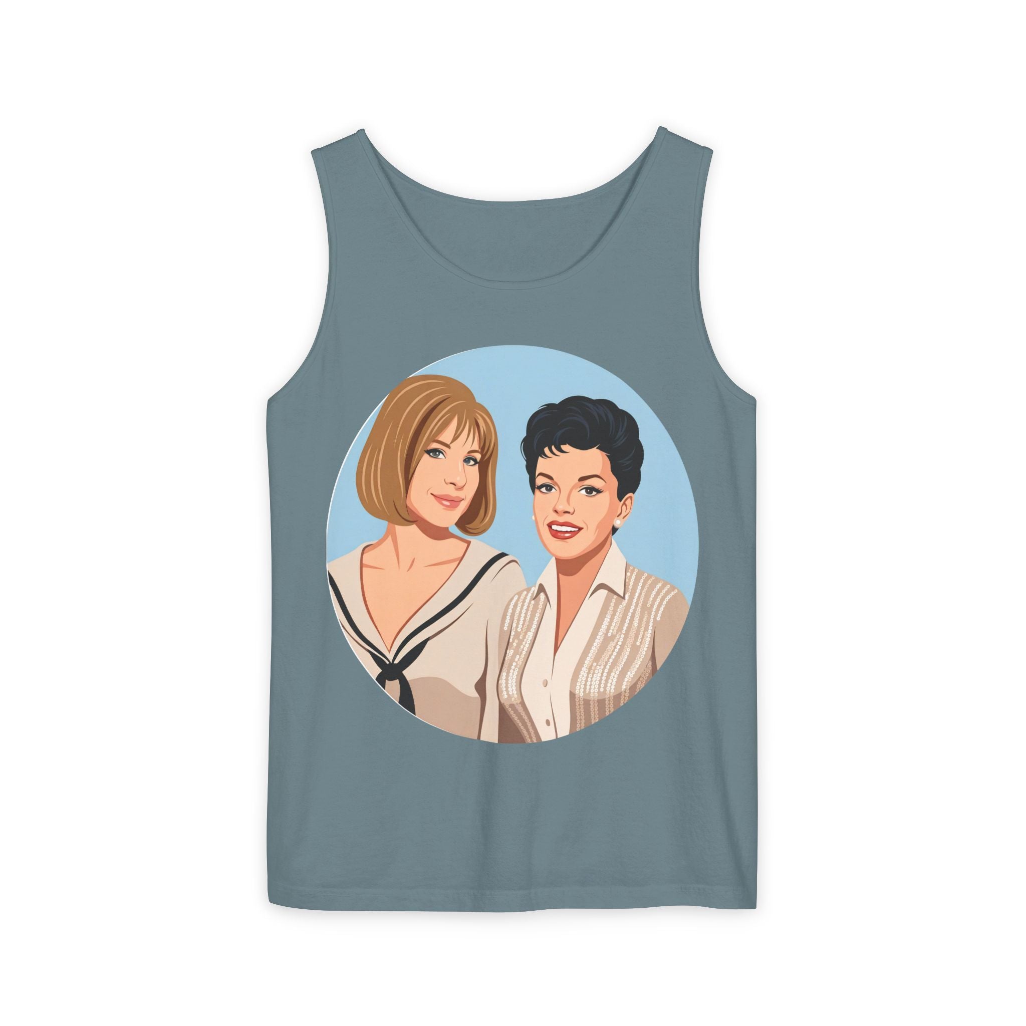 Unisex 'Happy Duet' Cotton Tank Top