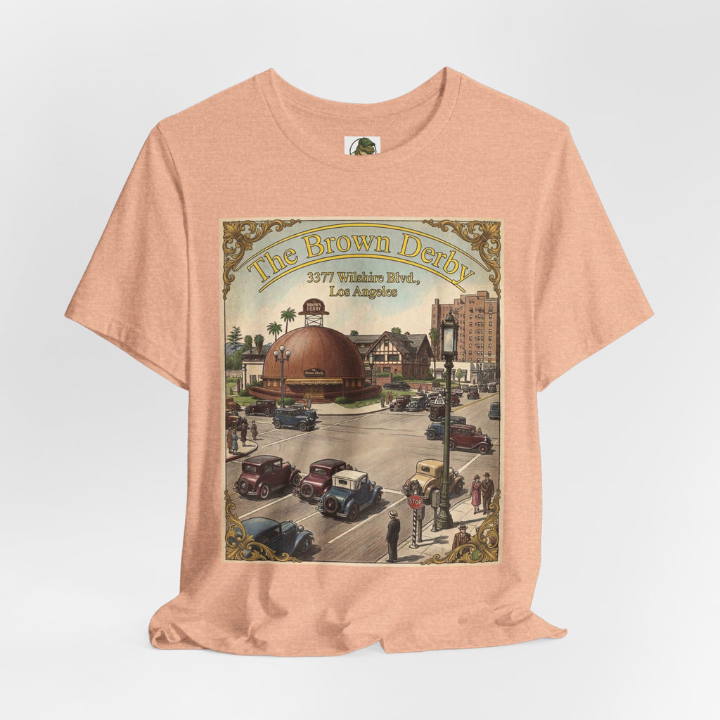 Vintage Brown Derby Restaurant Tee — Retro Restaurant Poster