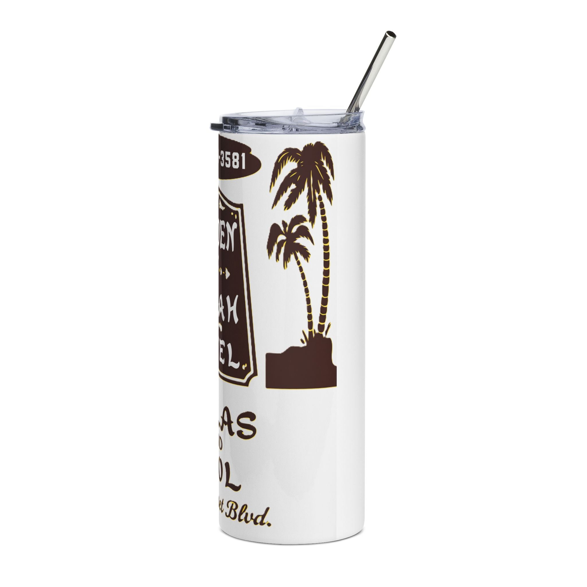 Vintage Garden of Allah Hotel 20oz Stainless Steel Tumbler
