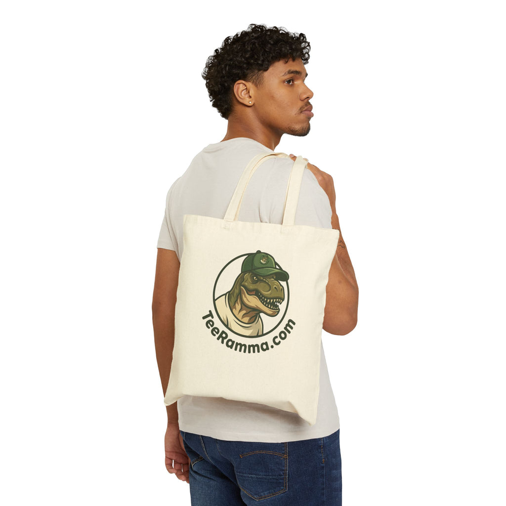 Official TeeRamma Logo Canvas Tote