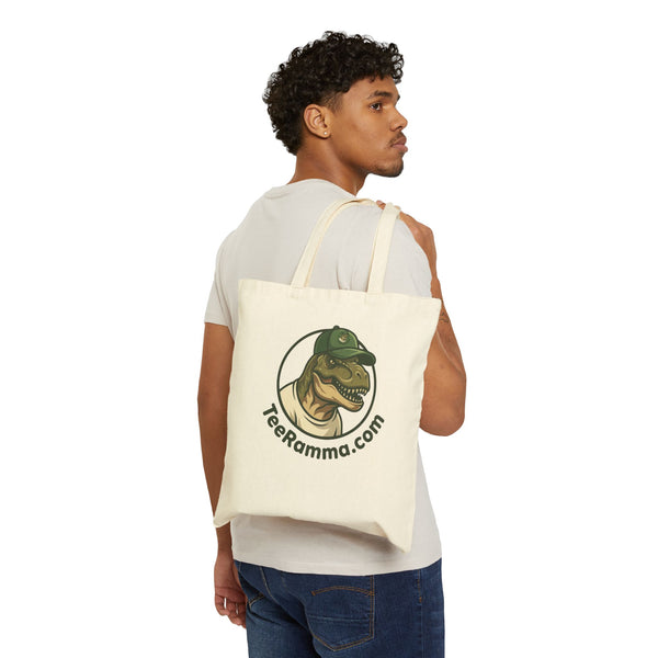 Official TeeRamma Logo Canvas Tote