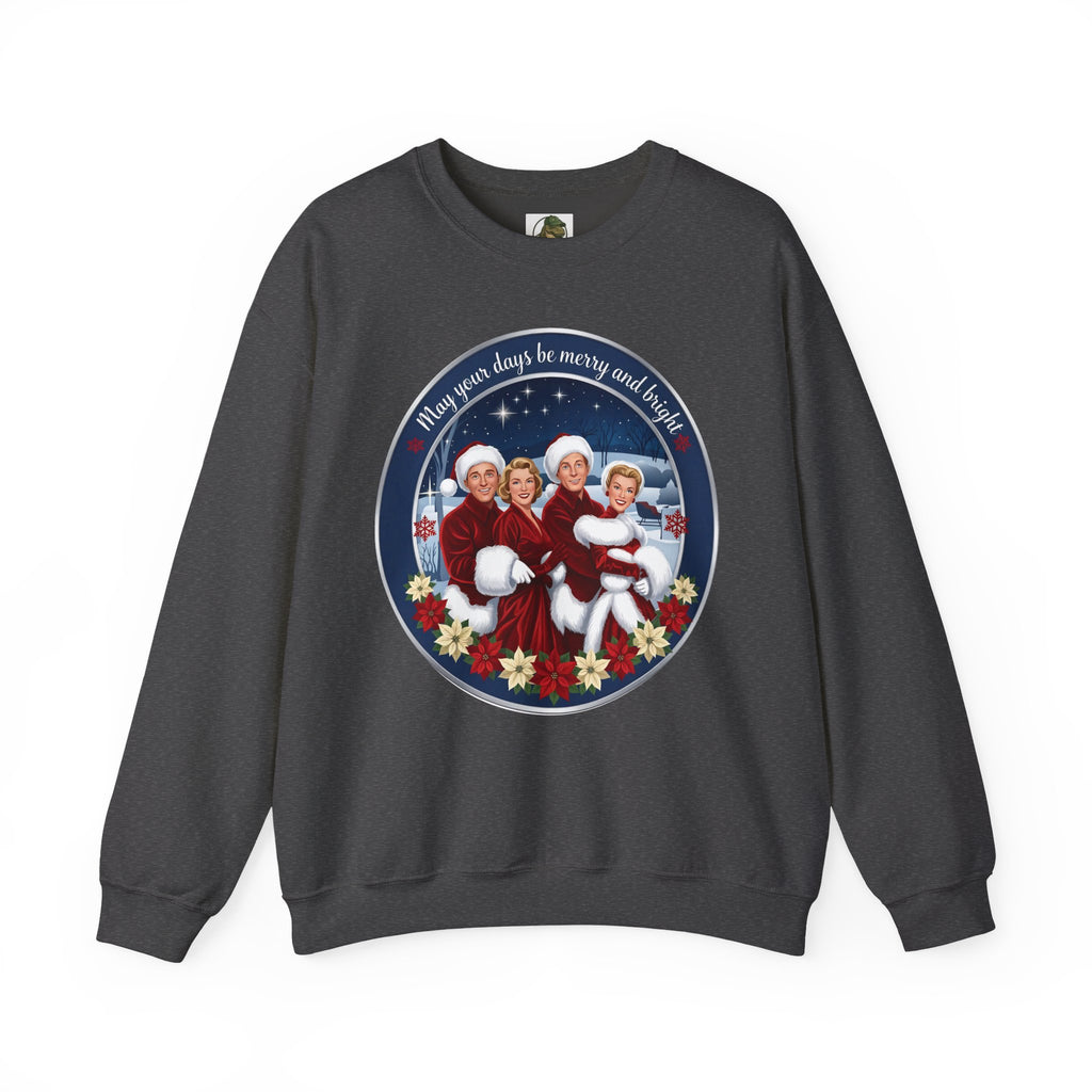 Vintage "Merry and Bright" Christmas Crewneck Sweatshirt