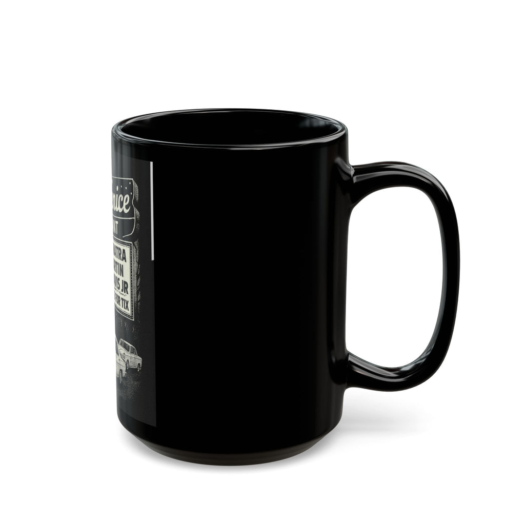 Vintage 'Villa Venice' Restaurant Black Ceramic Coffee Mug (15oz)