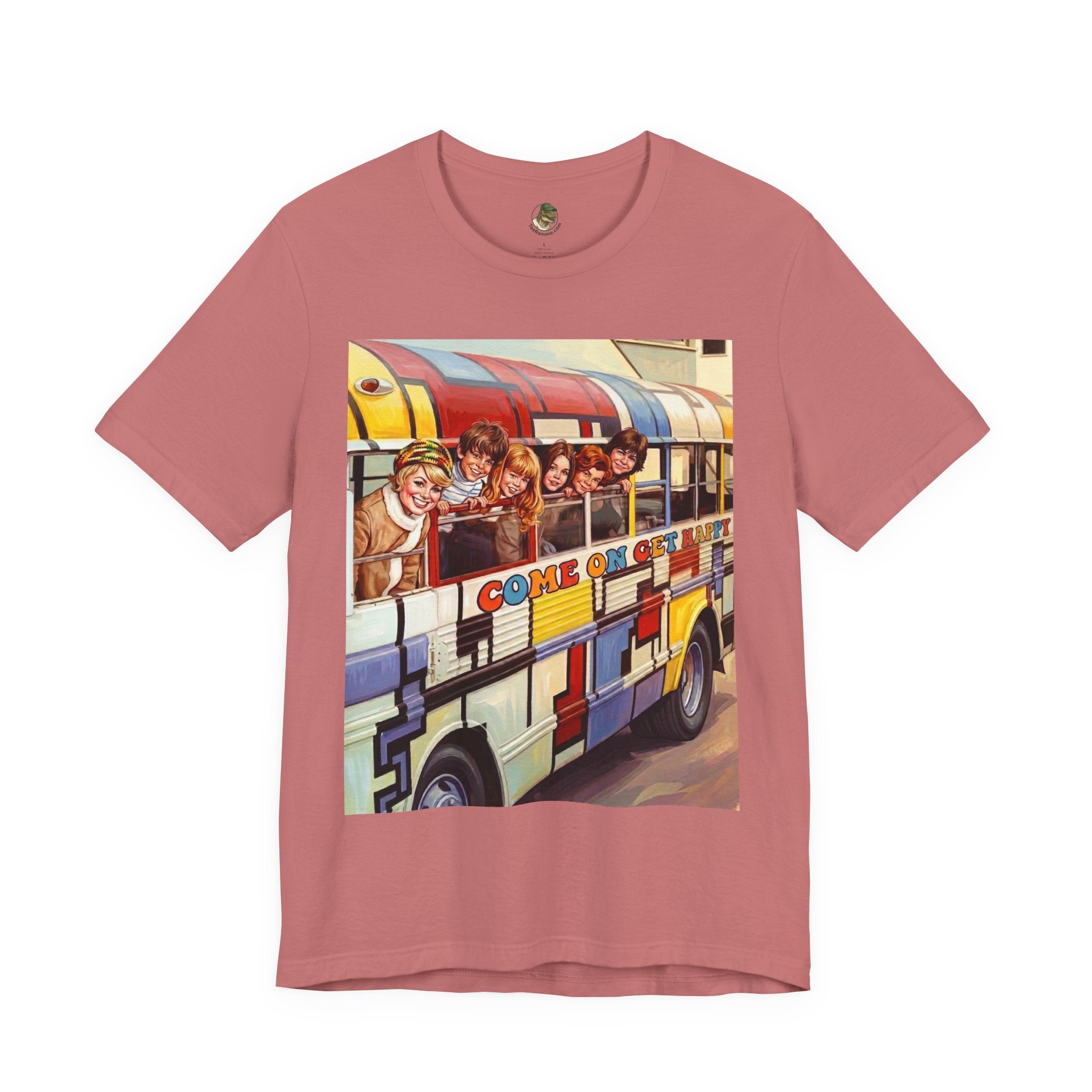 Unisex "Come On, Get Happy" Retro Graphic T‑Shirt