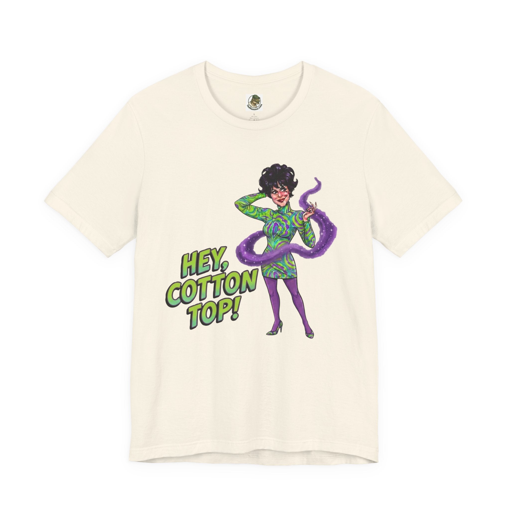 Unisex Vintage 'Hey, Cotton Top!' Cotton T-Shirt