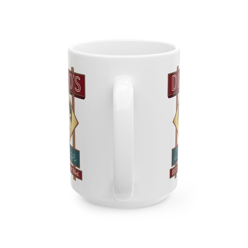 Vintage Dino's Lodge Ceramic Mug (15oz)