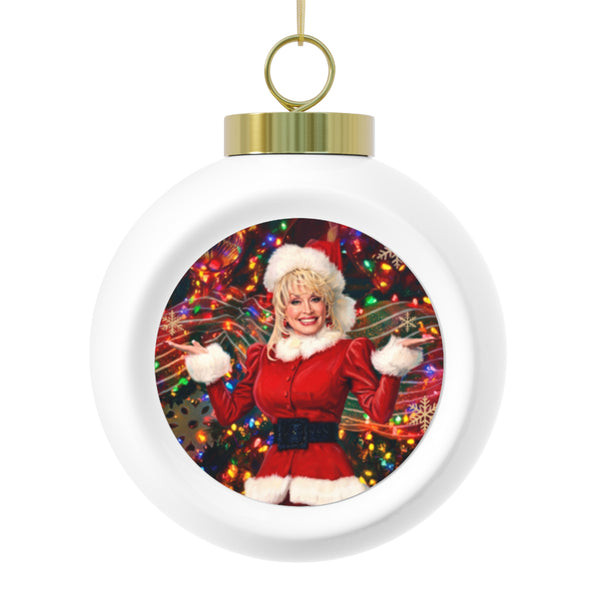 Mrs. Kringle Ceramic Ball Ornament