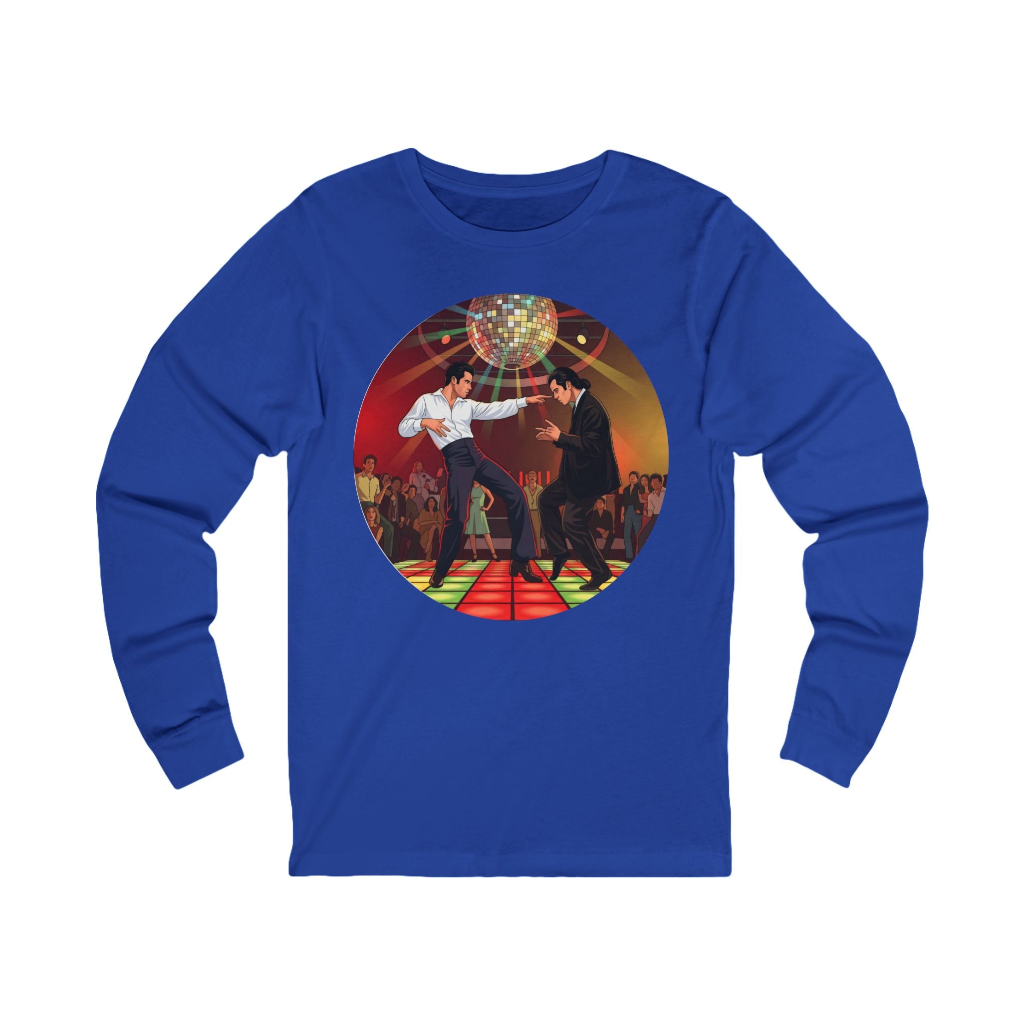 Unisex 'Dancing Together' Cotton Long Sleeve Tee
