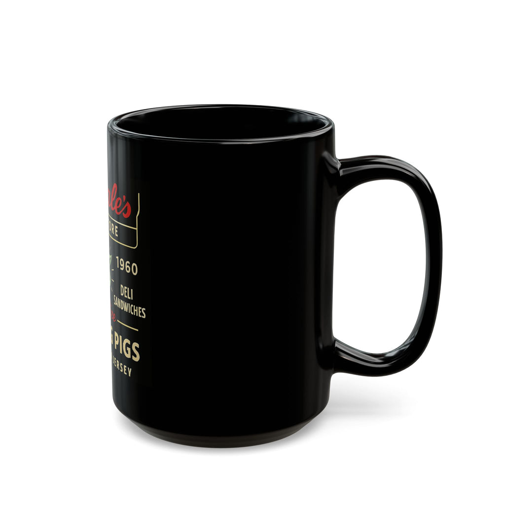 Pork Store Black Ceramic Mug (15oz)