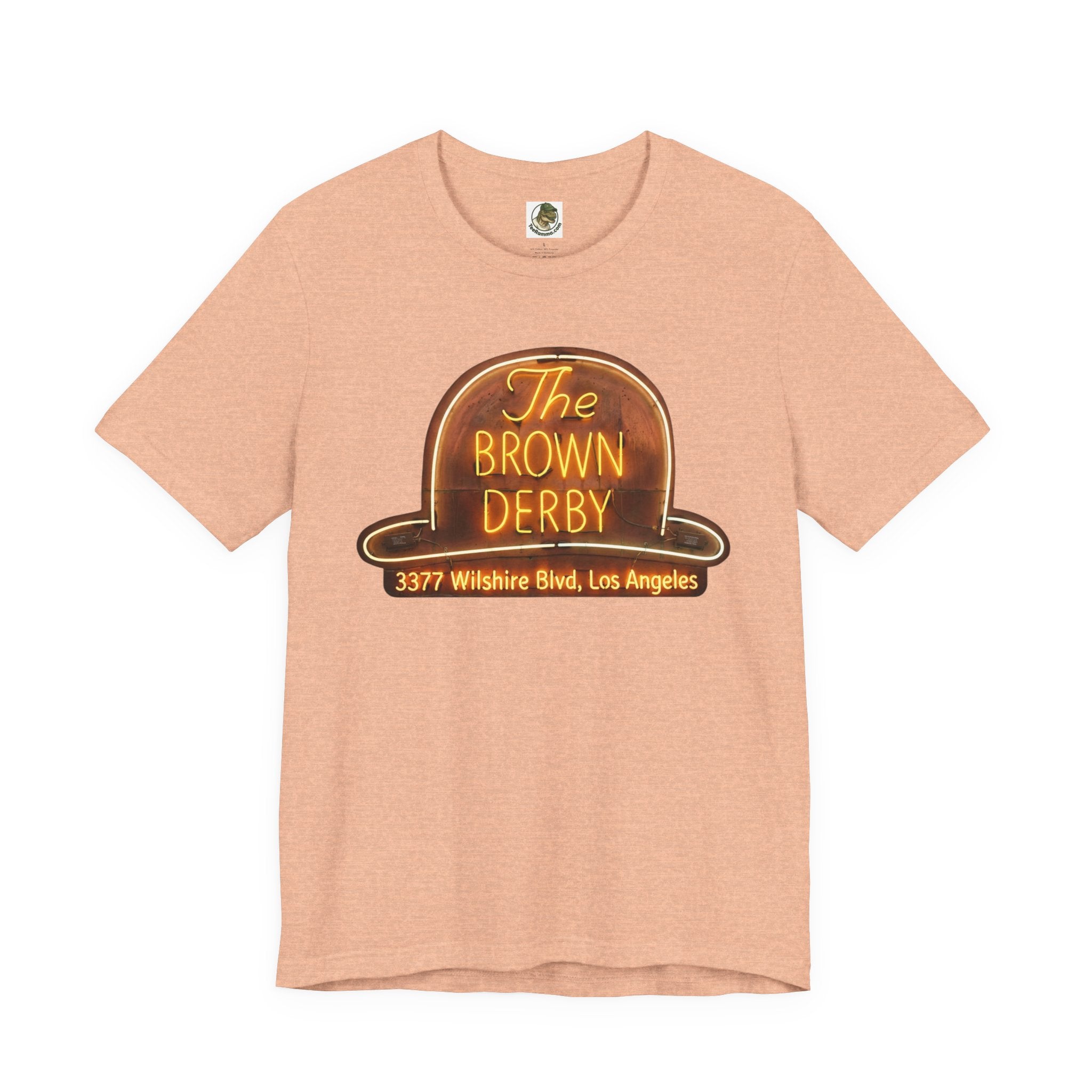 Vintage Brown Derby Restaurant Tee -- Retro Neon Sign