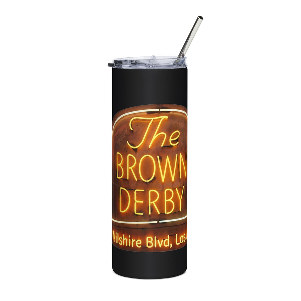 Vintage Brown Derby Neon Restaurant Stainless Steel Tumbler — 20oz