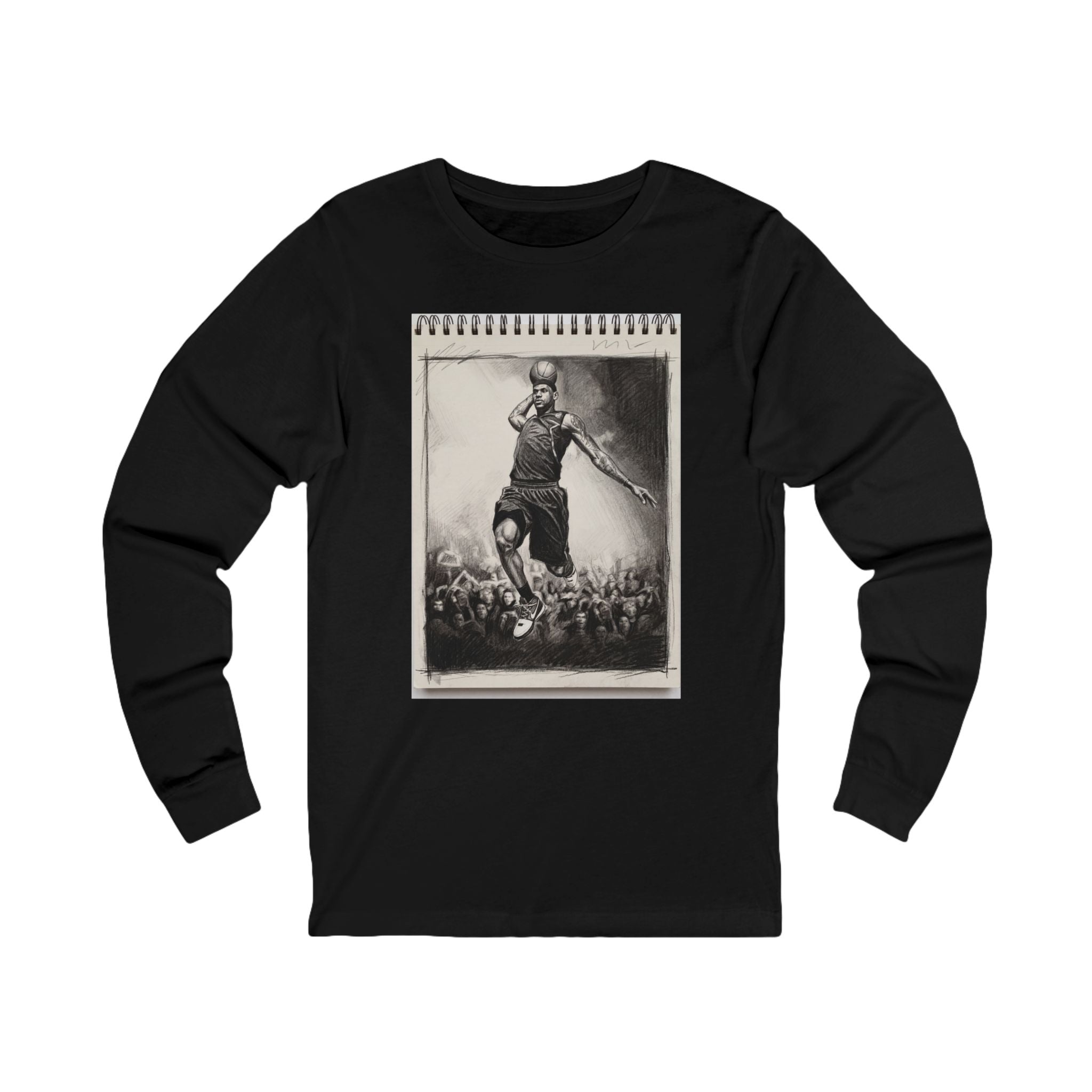 Unisex "King James" Sketchbook Long Sleeve T-Shirt
