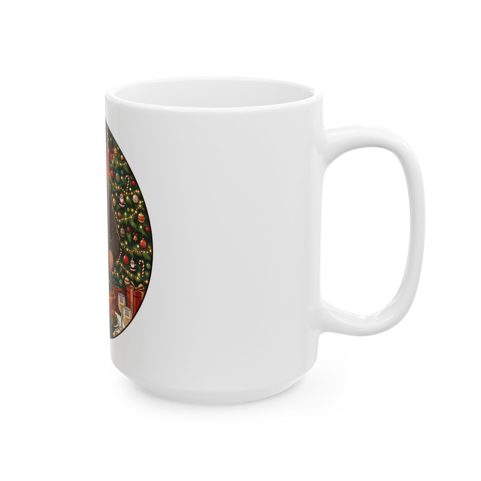 'A Very Big Treat' Christmas Graphic Ceramic Mug (15 oz)