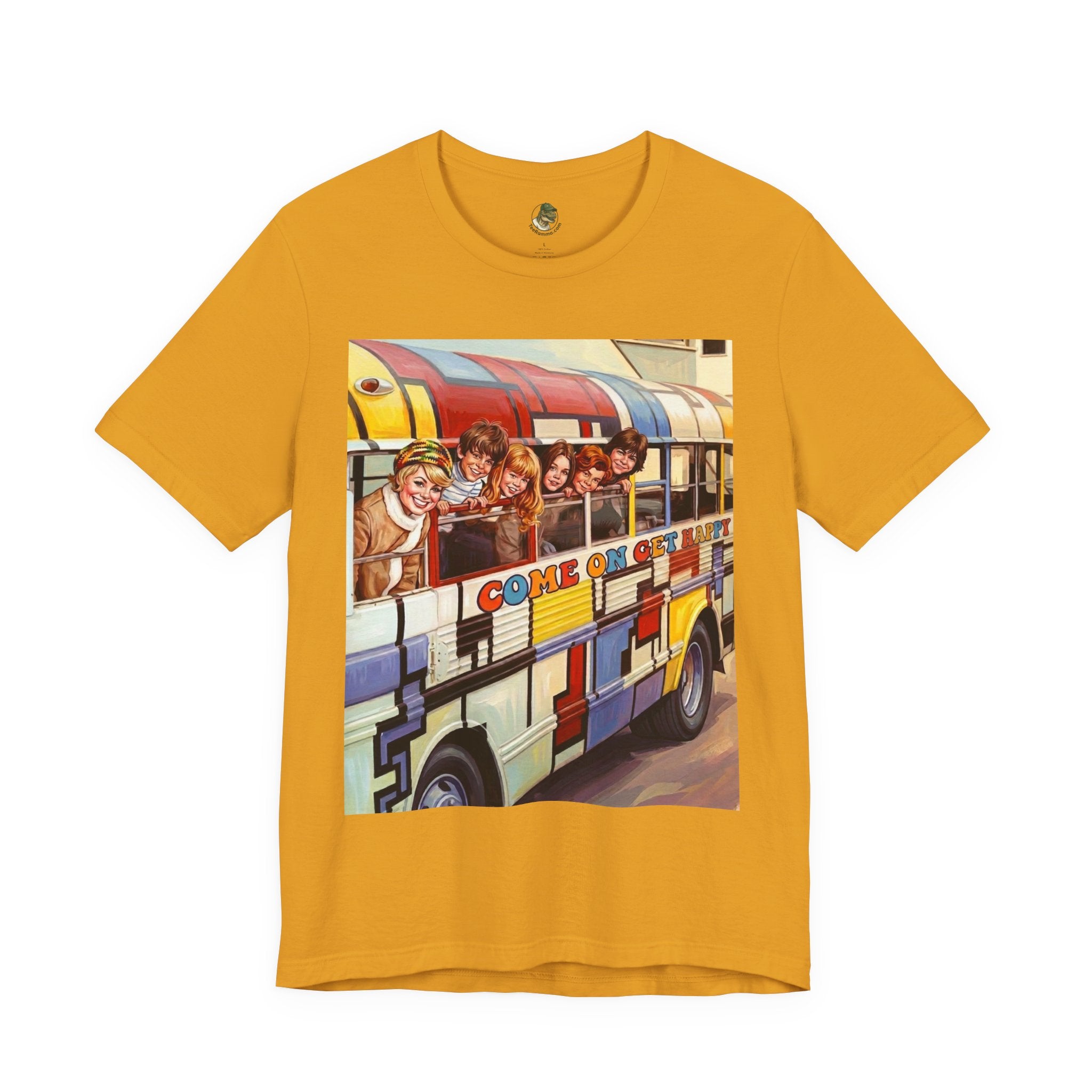 Unisex "Come On, Get Happy" Retro Graphic T‑Shirt