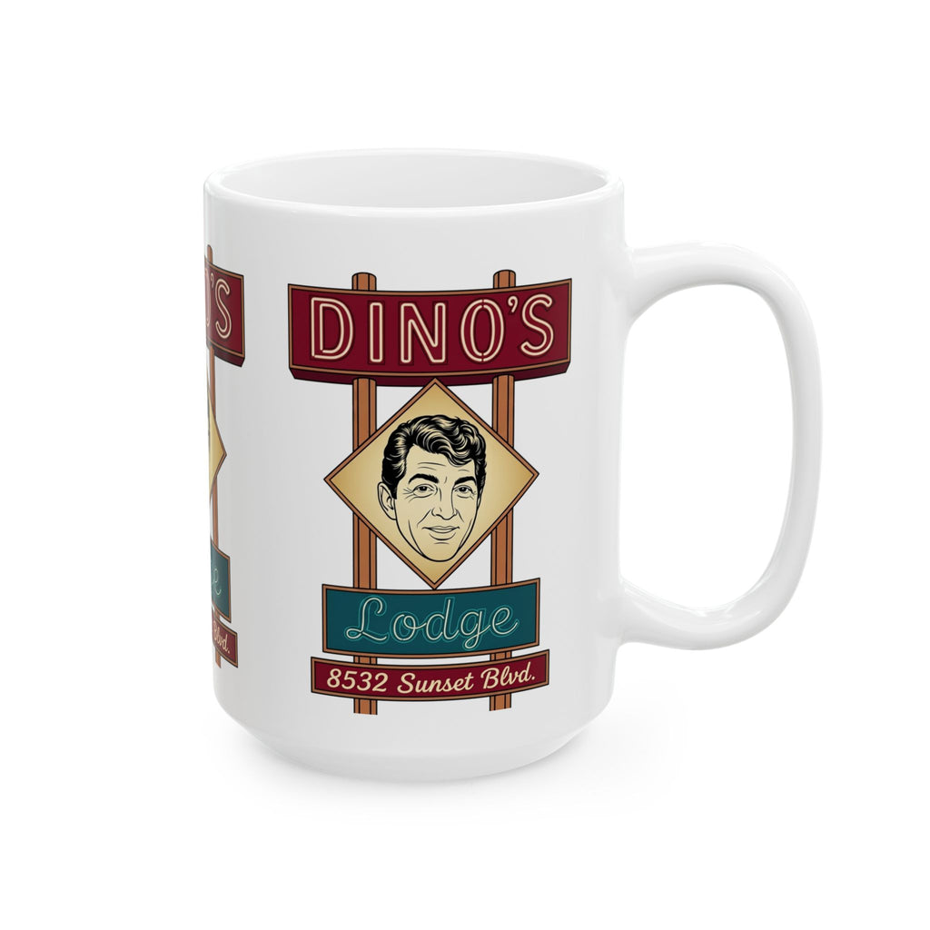 Vintage Dino's Lodge Ceramic Mug (15oz)