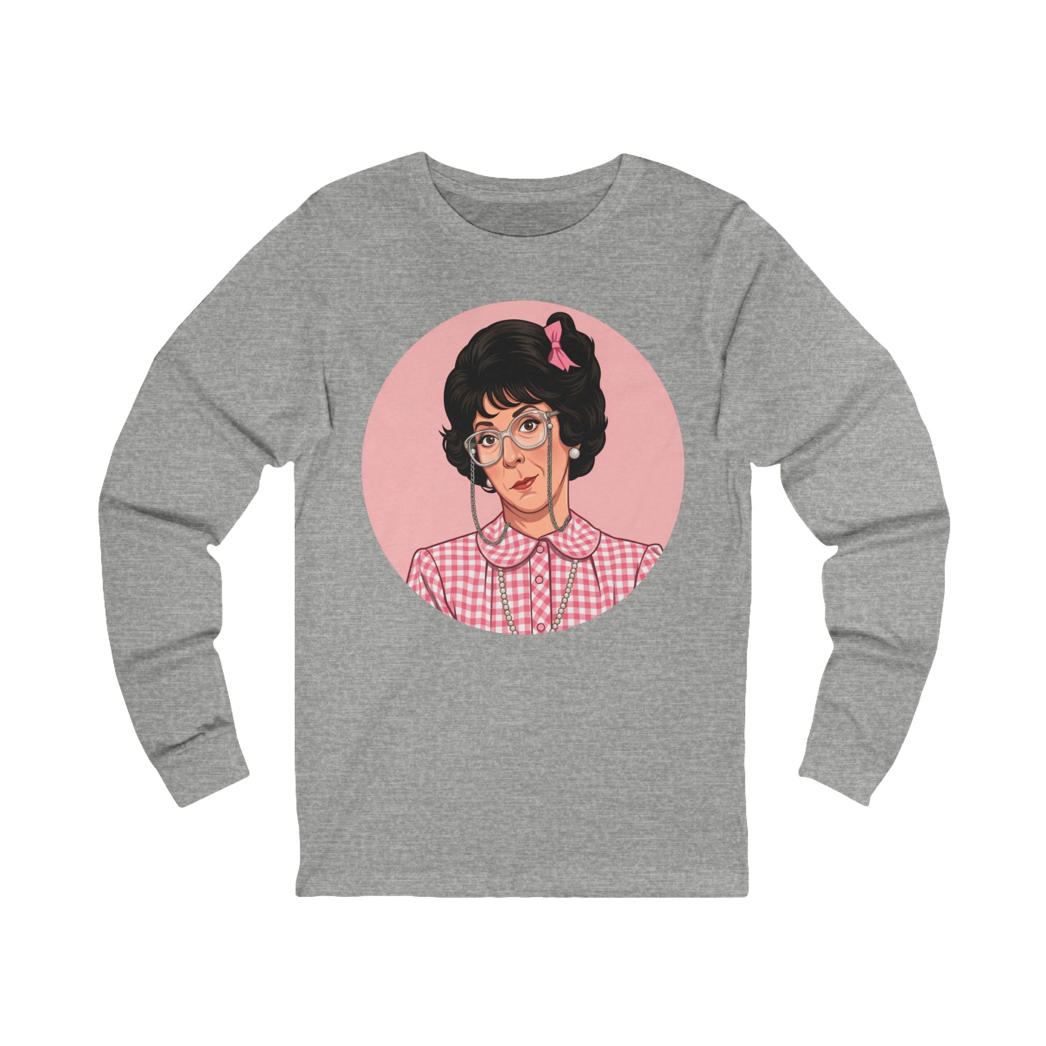 Unisex 'Neighbor Lady' Cotton Long Sleeve T-Shirt