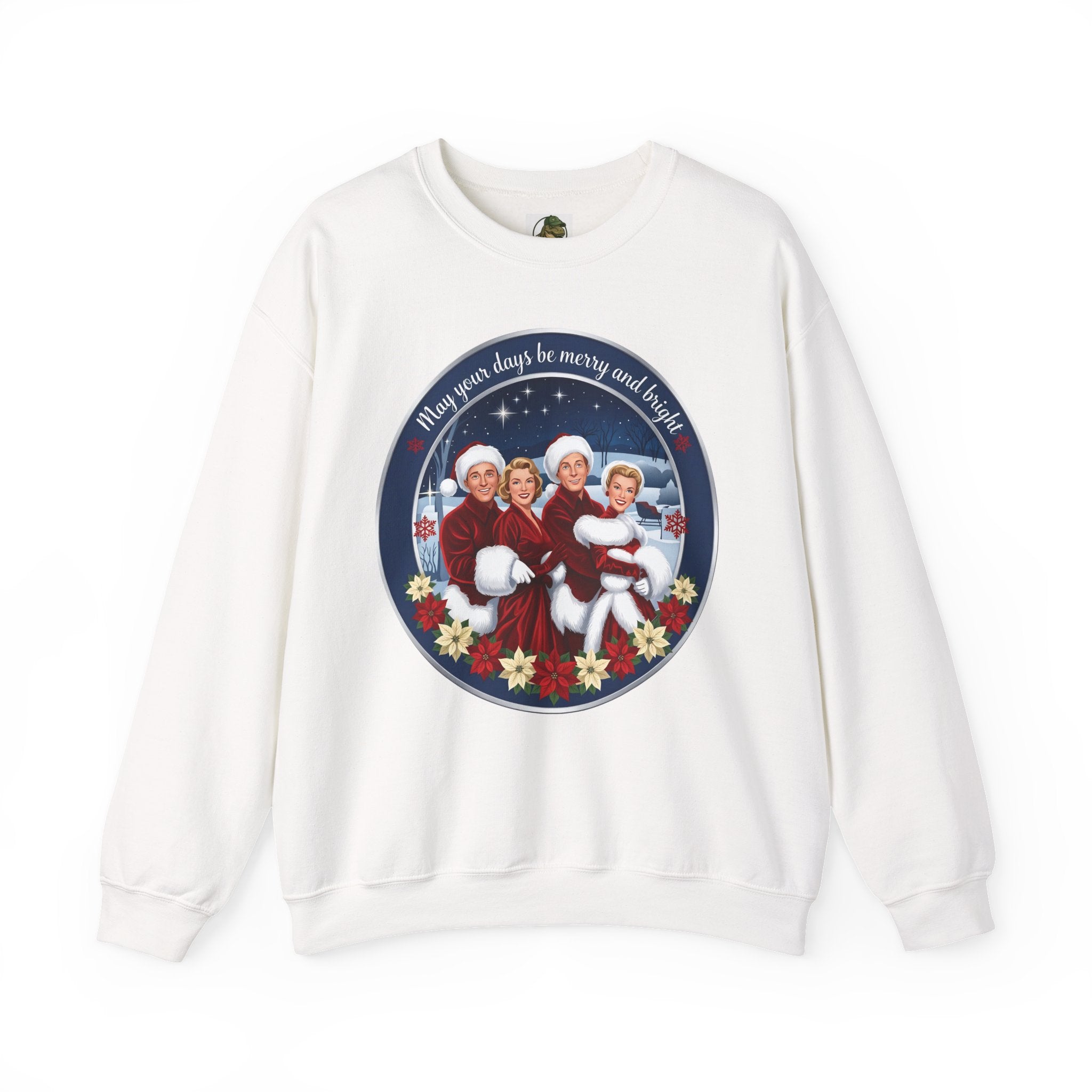 Vintage "Merry and Bright" Christmas Crewneck Sweatshirt