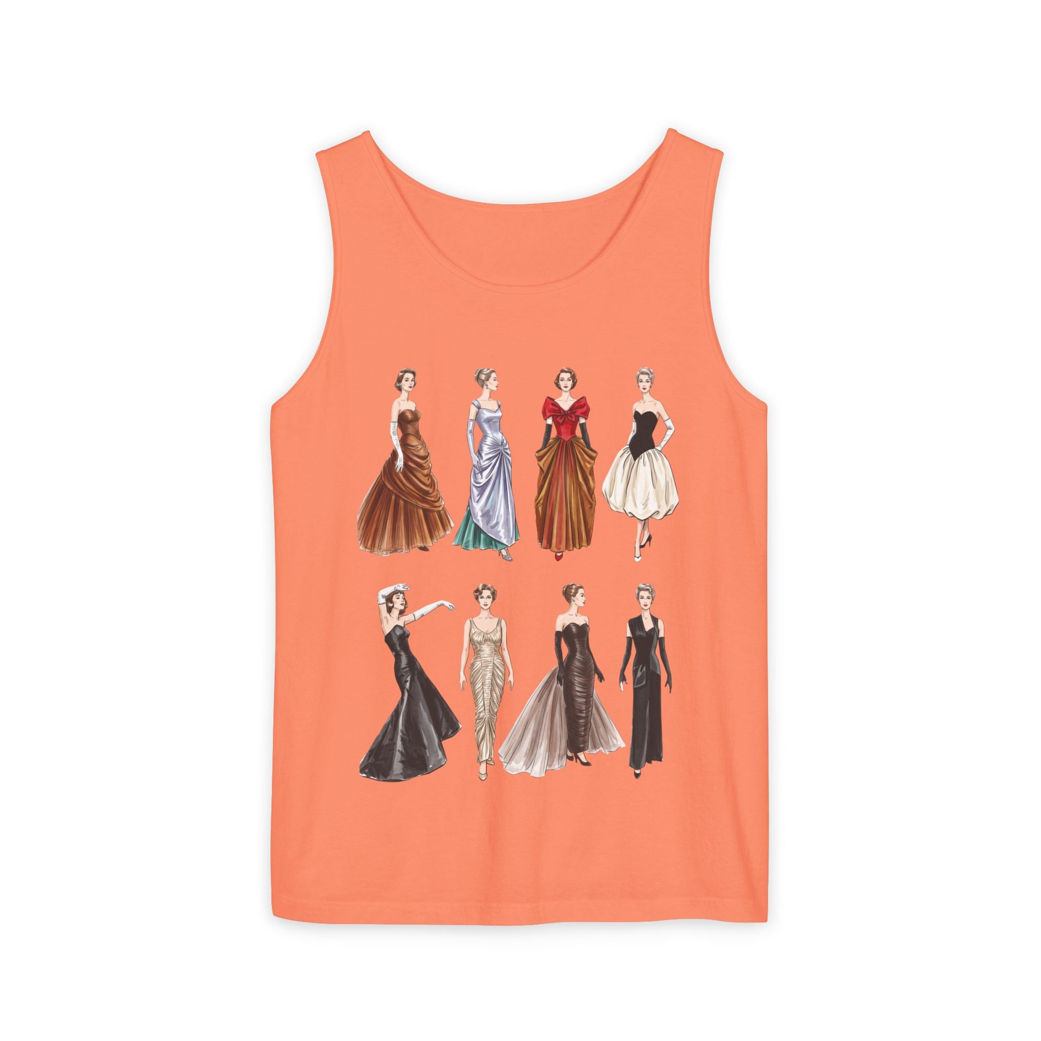 Vintage Ladies Fashion 'Charles James' Graphic Tank Top