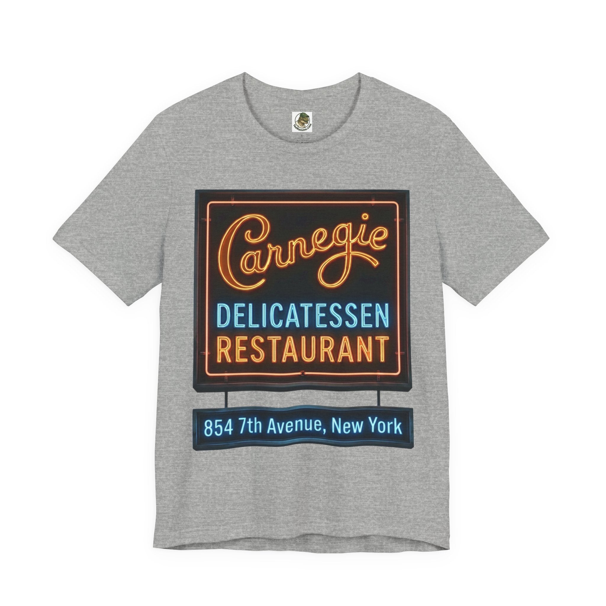 Vintage Carnegie Deli Restaurant Tee — Retro Neon Sign