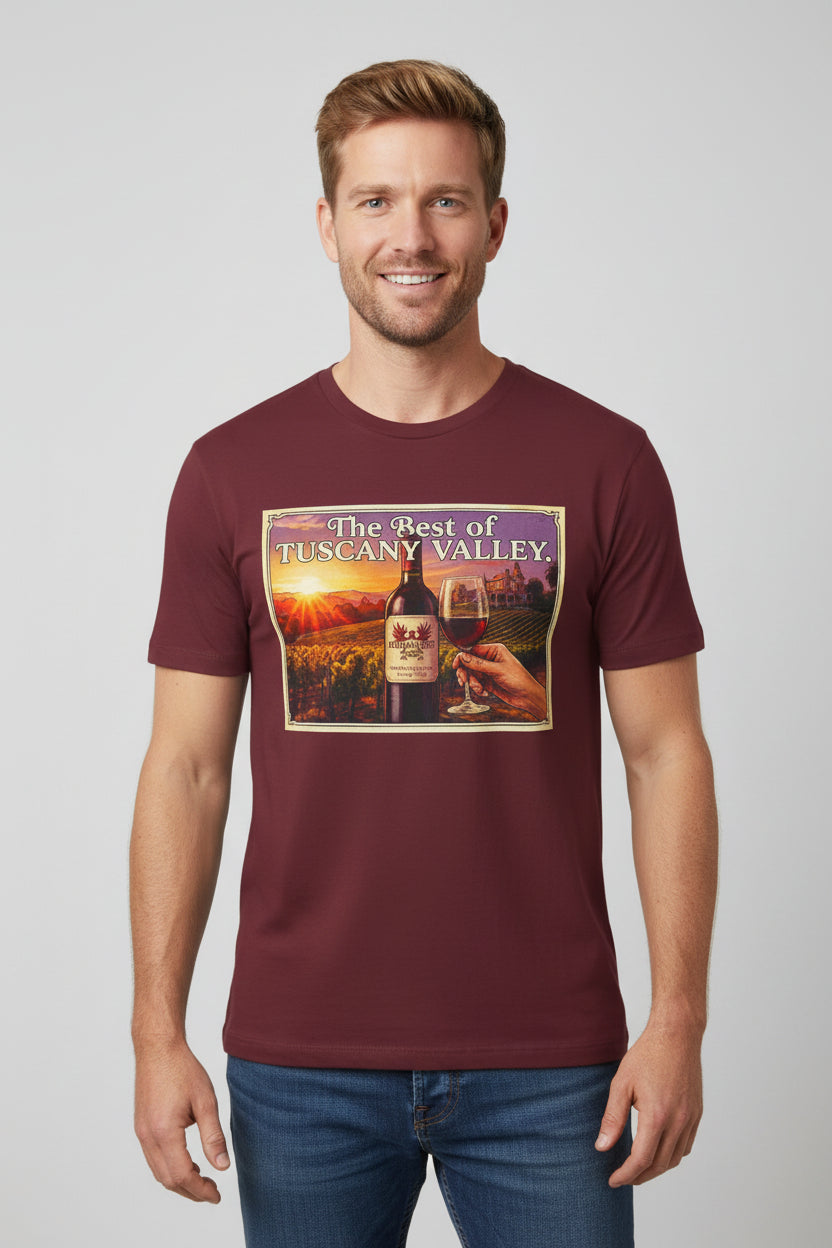 Tuscany Valley Wine Retro Tee