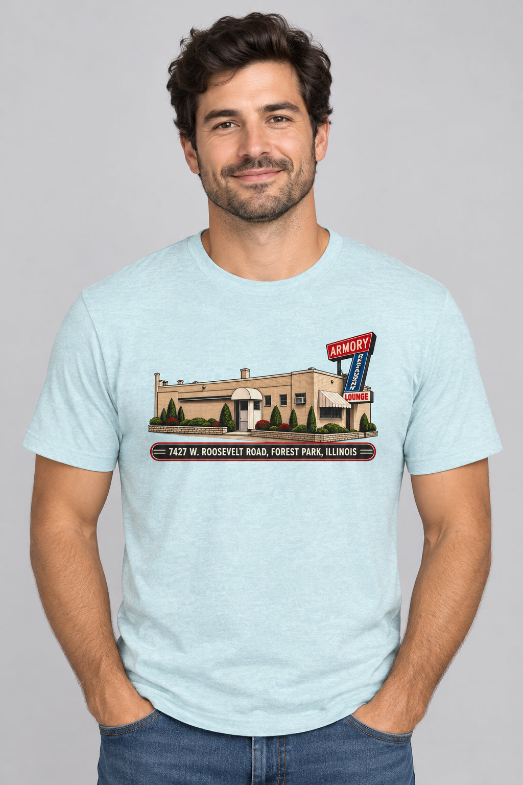 Armory Lounge Retro Restaurant Tee