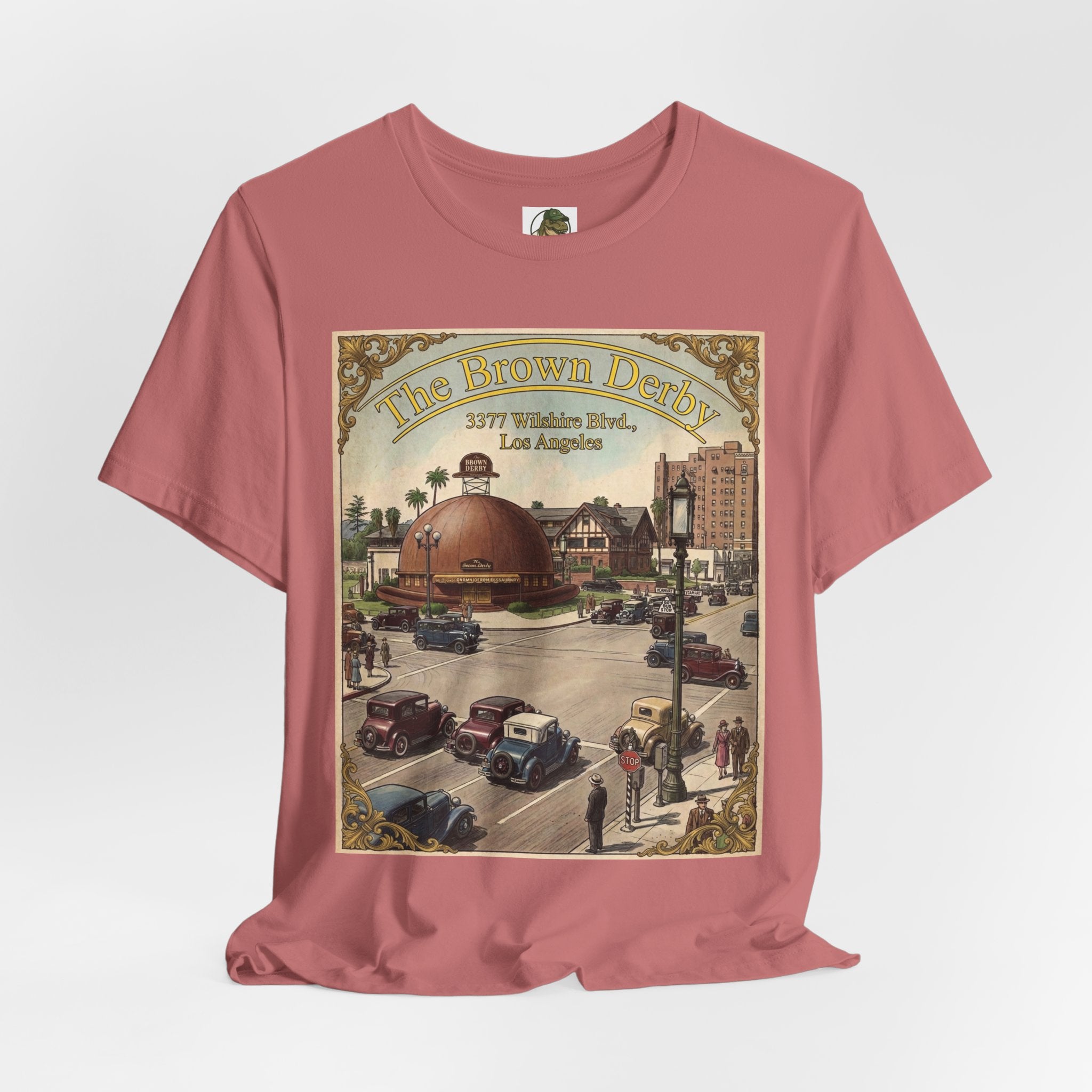 Vintage Brown Derby Restaurant Tee — Retro Restaurant Poster