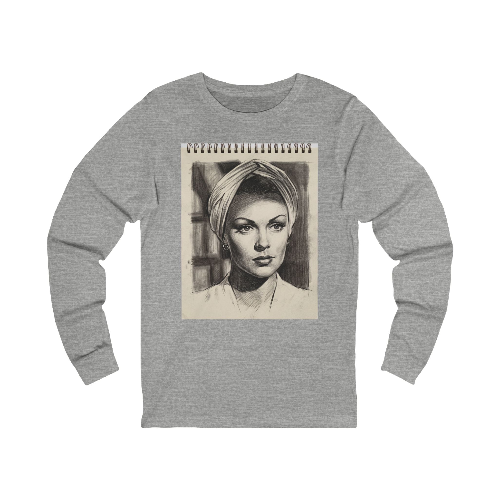 The Glamour Queen Sketchbook Long Sleeve Tee