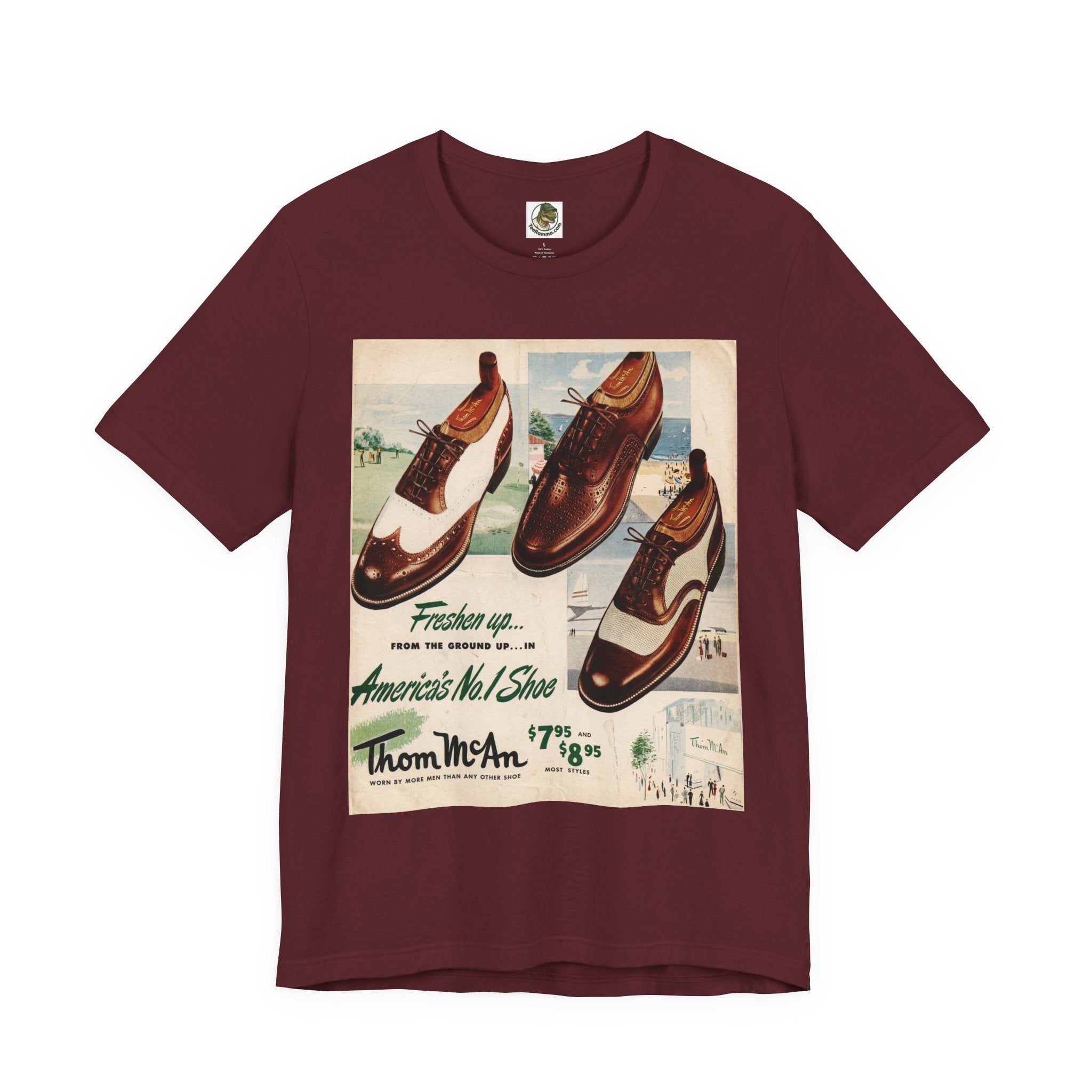 Thom McAn Retro Vintage Ad Graphic Tee
