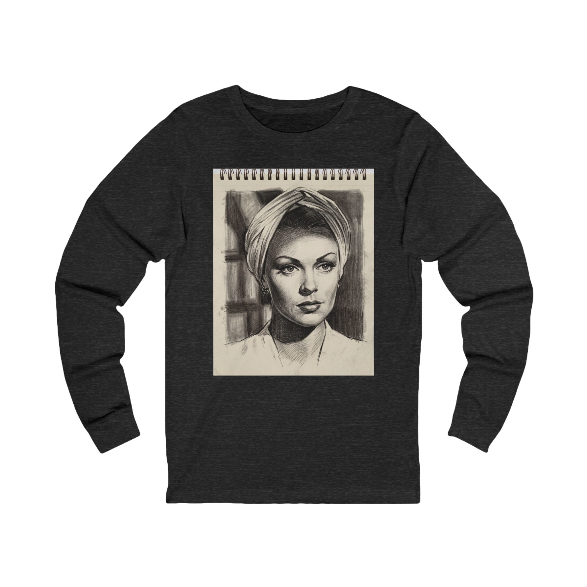 The Glamour Queen Sketchbook Long Sleeve Tee