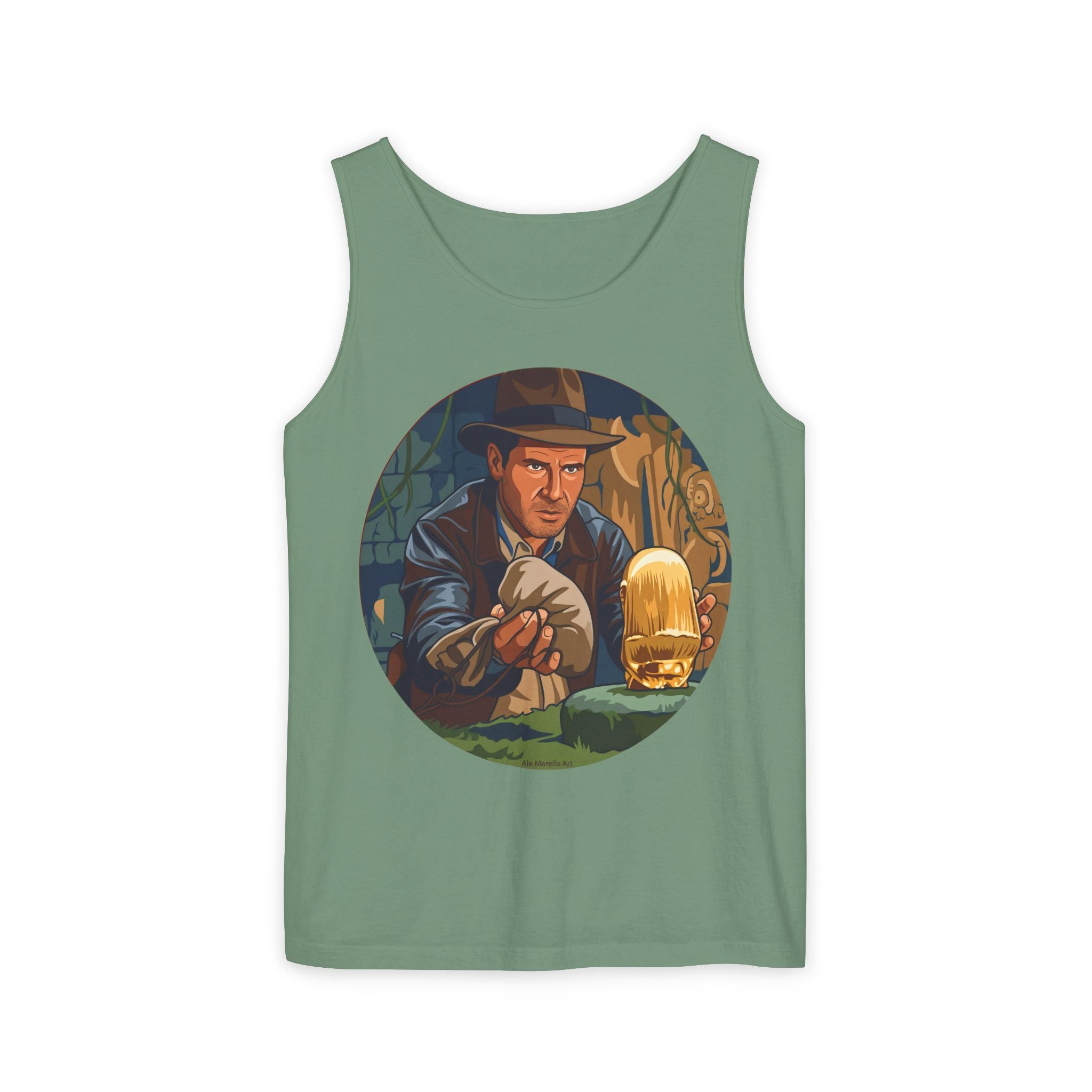 Unisex 'Adventure Man' Cotton Tank Top