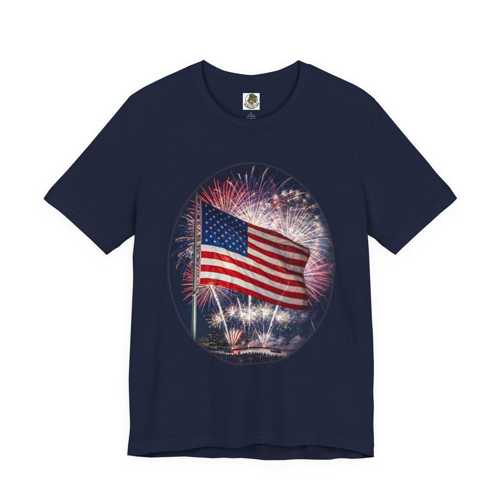 American Flag Fireworks Tee