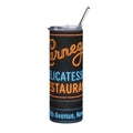 Vintage Carnegie Deli 20oz Stainless Tumbler -- Retro Neon Sign
