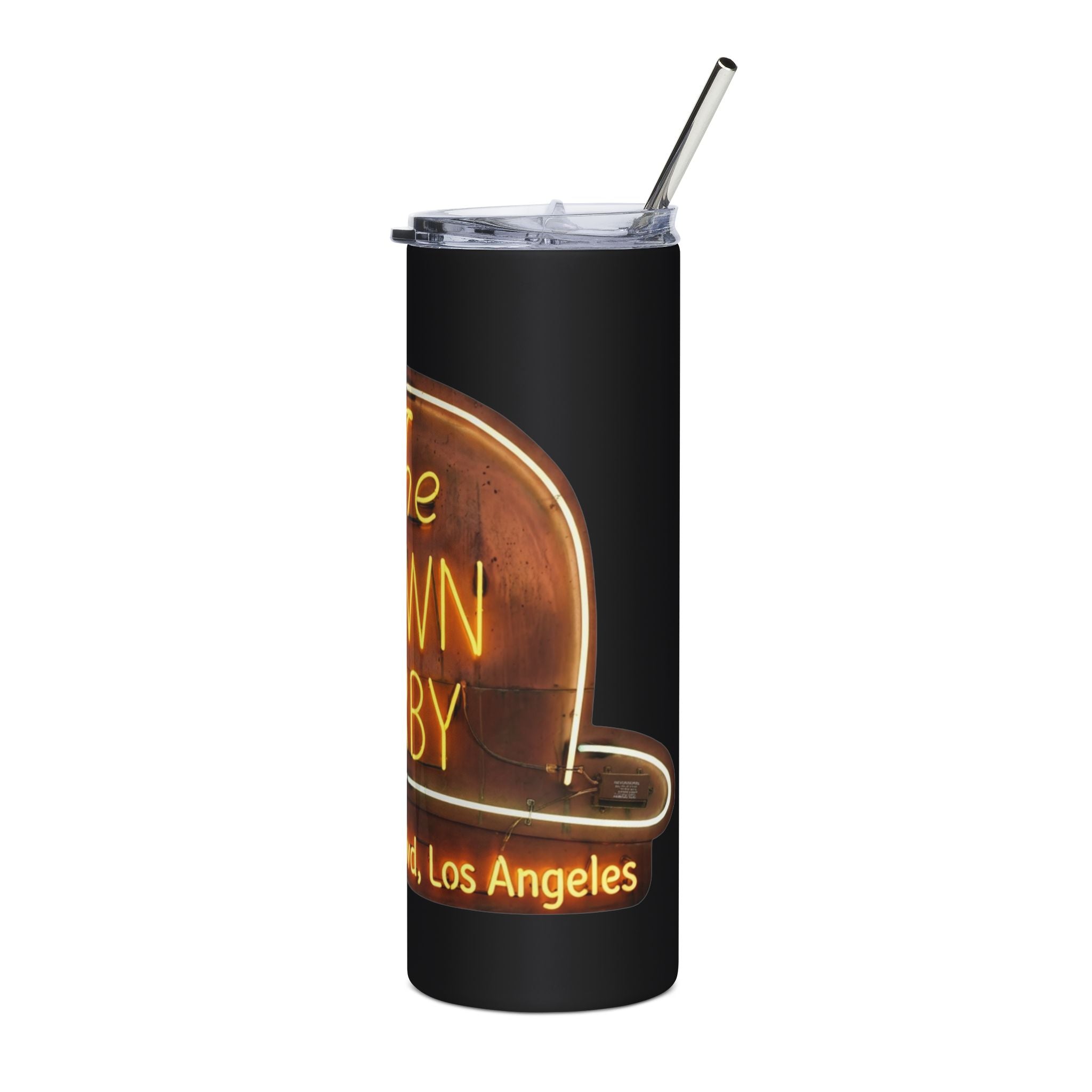 Vintage Brown Derby Neon Restaurant Stainless Steel Tumbler — 20oz