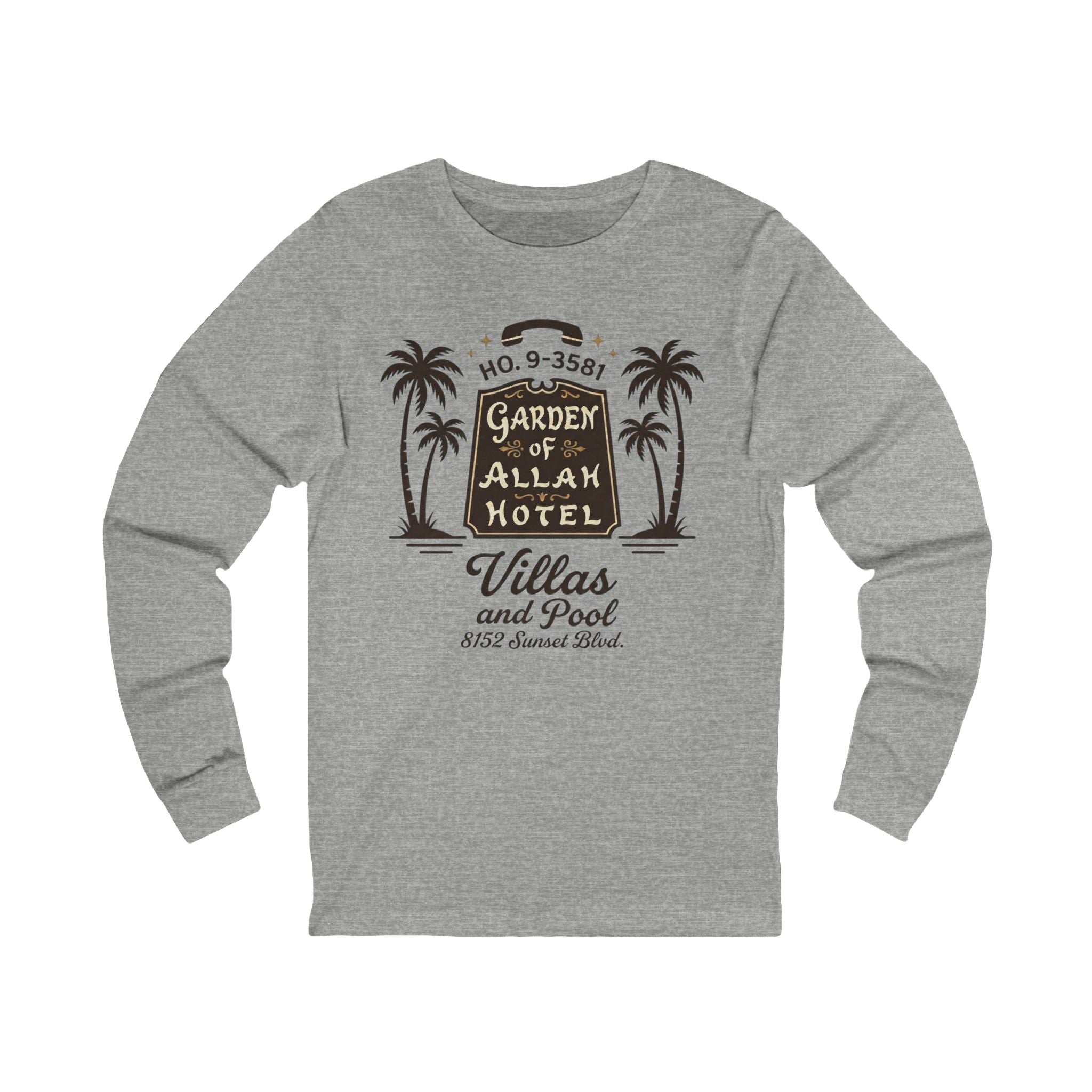 Vintage Garden of Allah Hotel Long Sleeve Tee