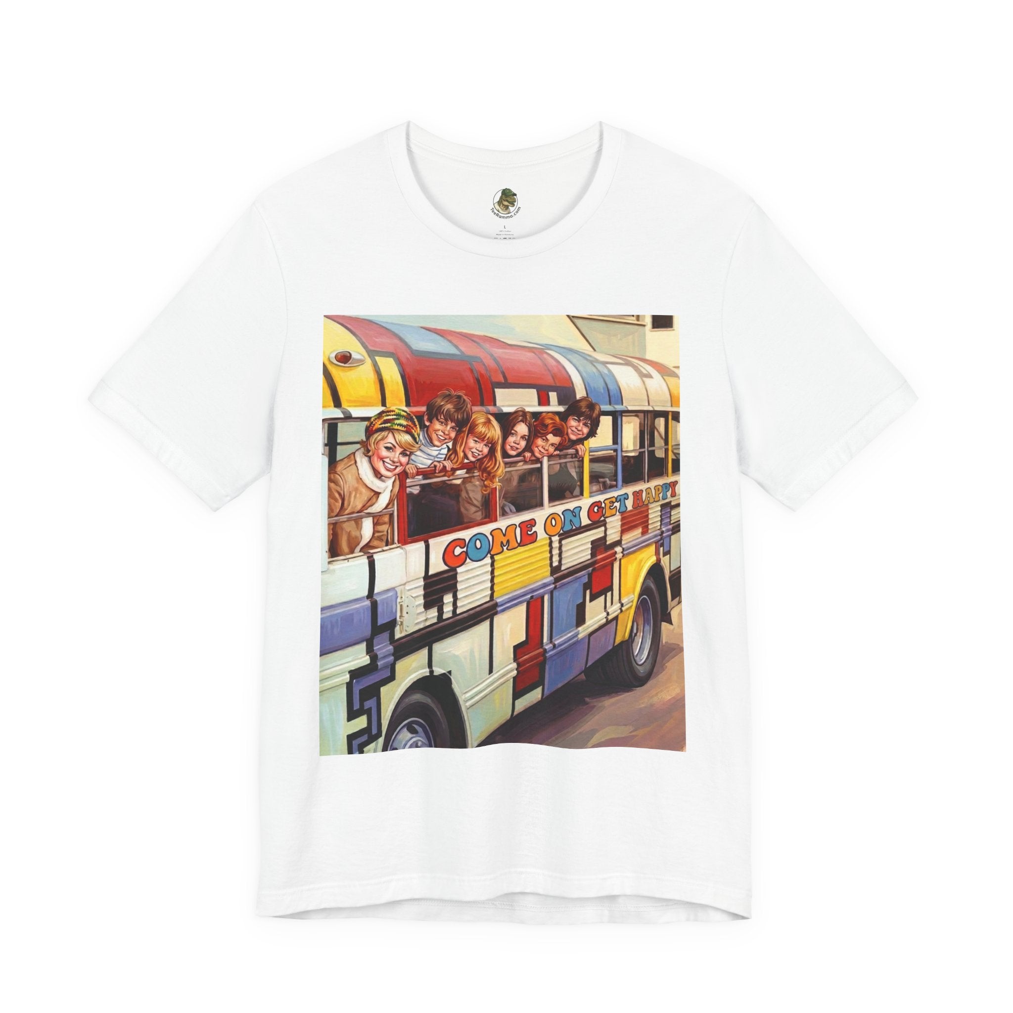 Unisex "Come On, Get Happy" Retro Graphic T‑Shirt