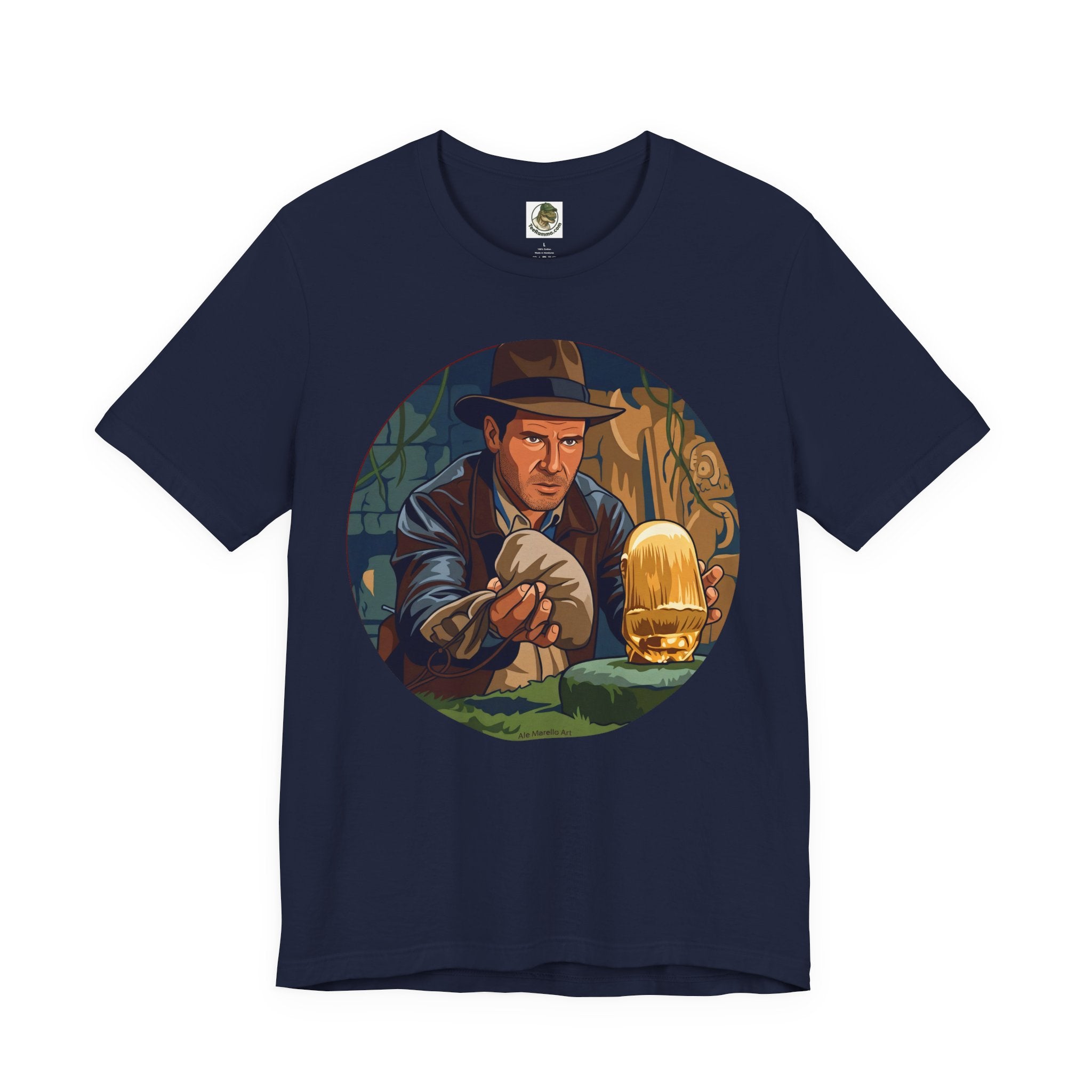 Unisex 'Adventure Man' Cotton T-Shirt