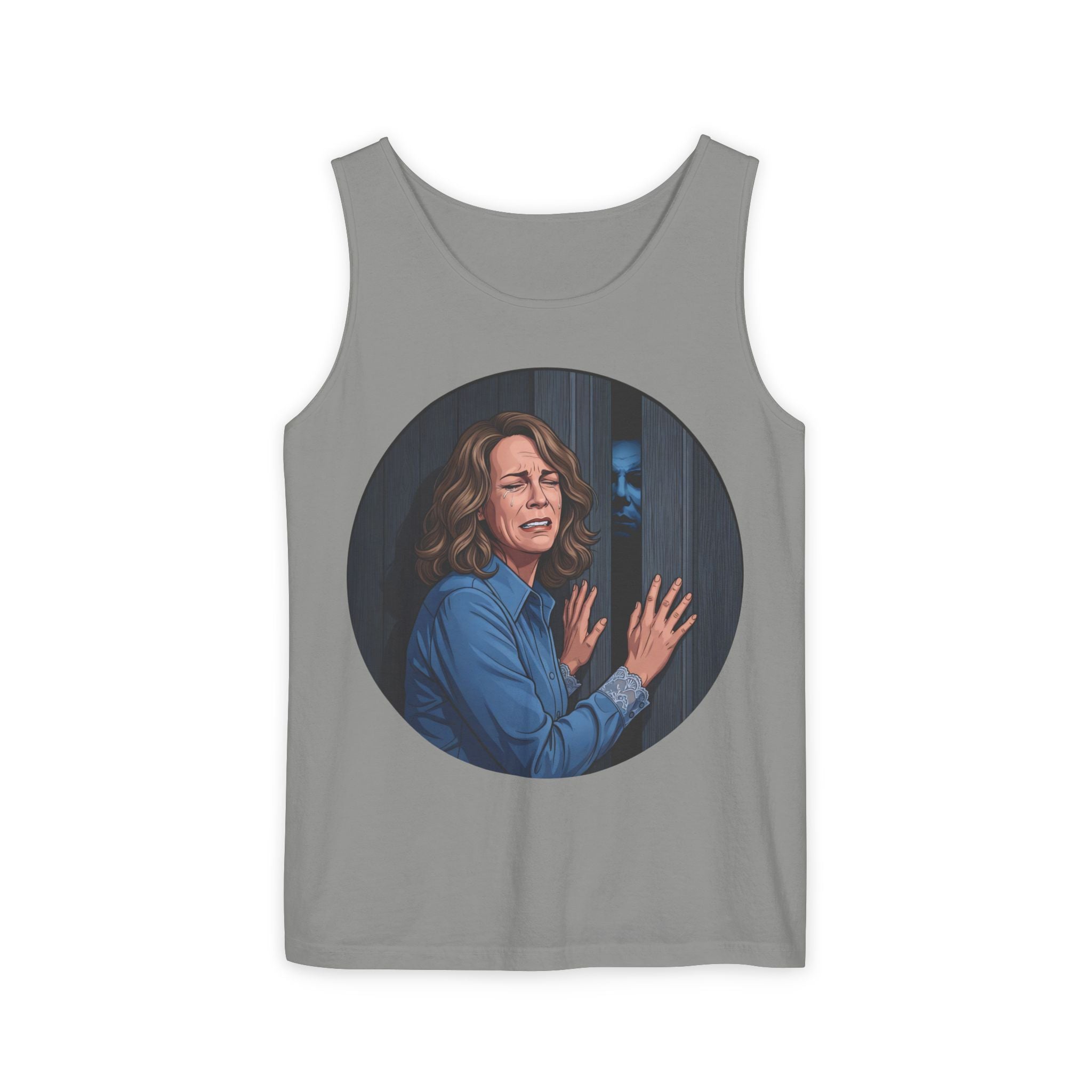 Unisex 'Demon at the Door' Cotton Tank Top