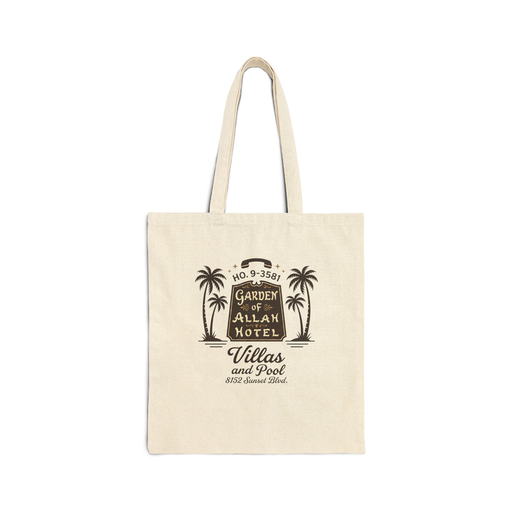 Vintage Garden of Allah Hotel Canvas Tote