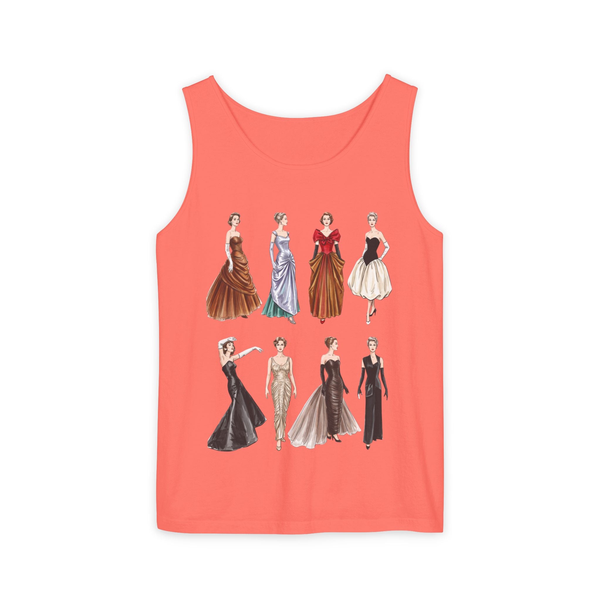 Vintage Ladies Fashion 'Charles James' Graphic Tank Top