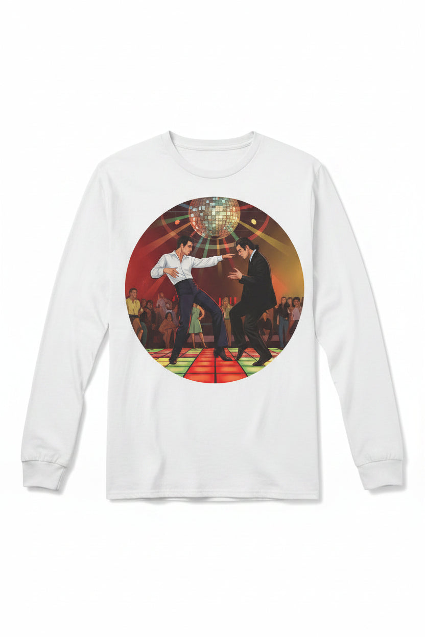 Unisex 'Dancing Together' Cotton Long Sleeve Tee