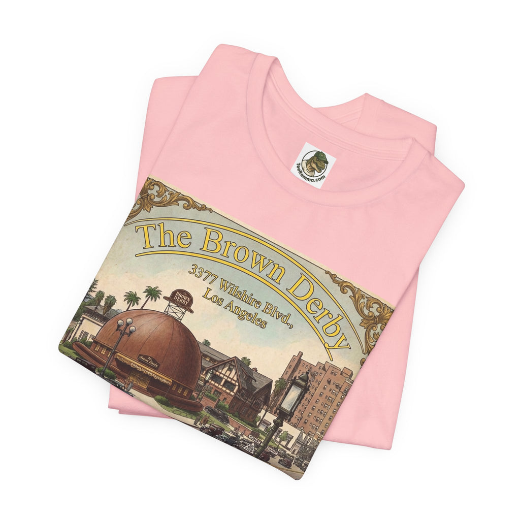 Vintage Brown Derby Restaurant Tee — Retro Restaurant Poster