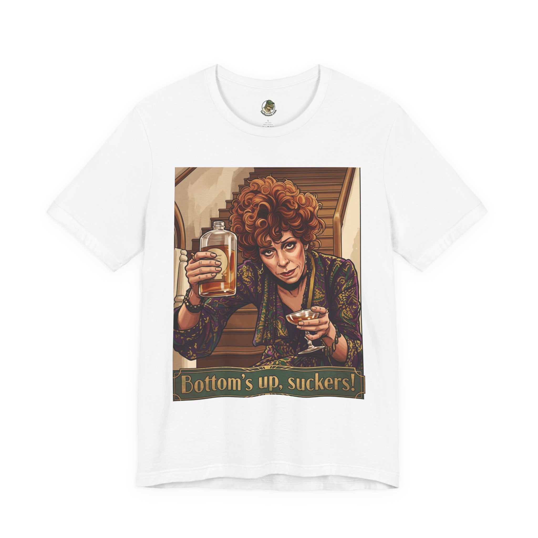 Bottoms Up, Suckers! Retro Tee